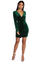 Cassie Velvet Wrap Dress