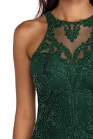 Cora Formal Beaded Mini Dress