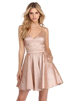 Cheyenne Taffeta Skater Dress