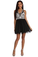 Molly Formal Halter Tulle Dress