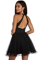 Molly Formal Halter Tulle Dress