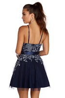 Luciana Formal Glitter Halter Dress
