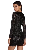 Cher Sassy Sequin Mini Dress