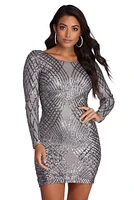 Elysse Steal The Show Sequin Dress