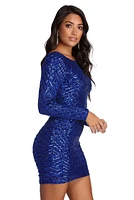 Elysse Steal The Show Sequin Dress