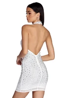 Lyla Formal Heat Stone Mini Dress