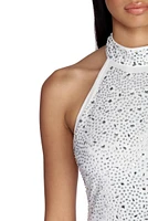 Lyla Formal Heat Stone Mini Dress