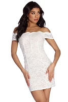 Andrea Formal Glitter Lace Dress
