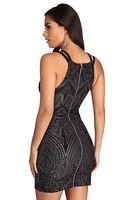 Briella Formal Beaded Mini Dress