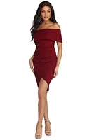 Aubrielle Formal Glitter Mini Dress
