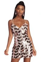Reyna Formal Sequin Mini Dress