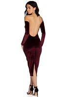 Abby Formal Velvet Midi Dress