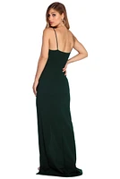 Caris Formal Sleeveless Wrap Dress