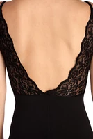 Veronica Formal High Slit Lace Dress