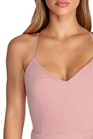 Bethany Formal High Slit Chiffon Dress
