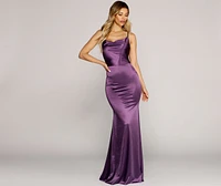 Antoinette Formal Luxe Satin Dress