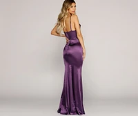 Antoinette Formal Luxe Satin Dress