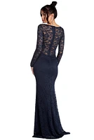 Delilah Illusion Lace Formal Dress