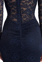 Delilah Illusion Lace Formal Dress