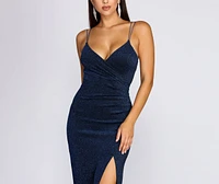 Zinga Metallic Knit Gown