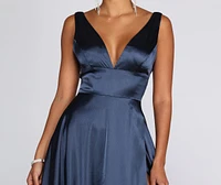 Kat Formal Satin Gown