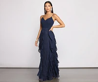 Carla Formal Floral Tendril Dress