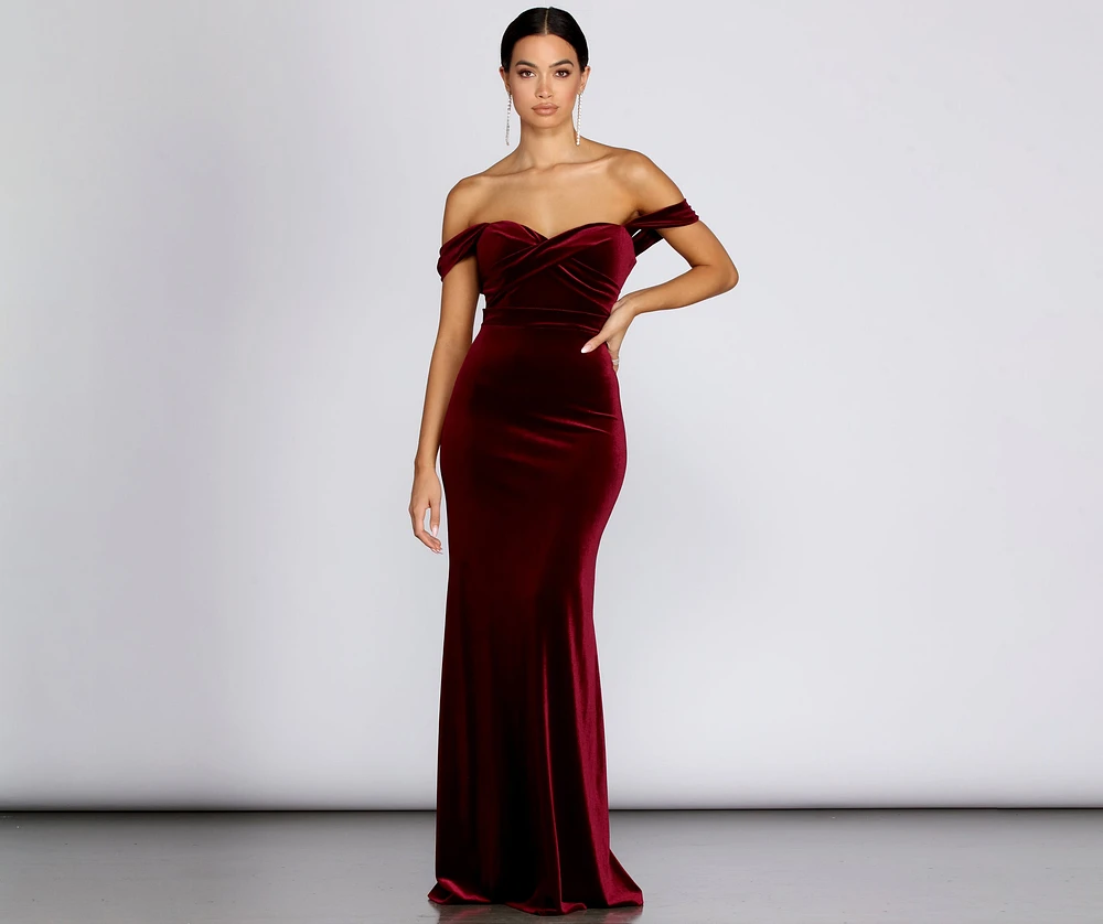 Jenisa Formal Off The Shoulder Dress