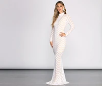 Madeline Sequin Mesh Formal Dress
