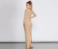 Julia Formal Heat Stone Dress