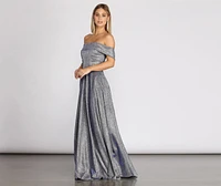 Monica Off Shoulder A-Line Dress