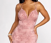 Mia Formal Velvet Burnout Dress
