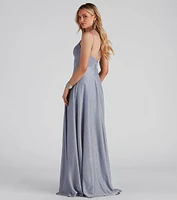 Tianna Formal Glitter A-Line Dress