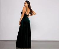 Jen Formal A-Line Velvet Dress