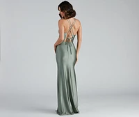 Summer Formal Lace-Up Mermaid Dress