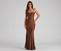 Meadow Formal Open Back Ruffled Dress