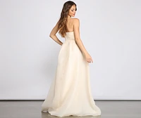 Zora Formal Strapless A-Line Dress