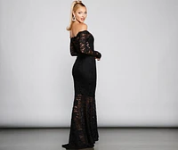 Betty Formal Off The Shoulder Lace Dress