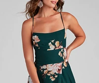 Zen Floral Chiffon Dress