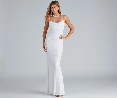 Martha Formal Sequin Long Dress