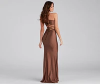 Gisel Formal X-Back Long Dress