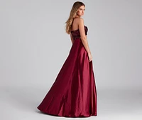 Celia Formal Sequin Two-Piece A-Line Dress