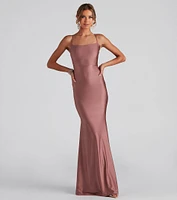 Meadow Formal Open Back Ruffled Dress