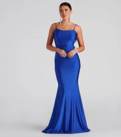 Meadow Formal Open Back Ruffled Dress