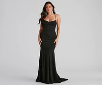 Kaiana Formal Crepe Mermaid Dress