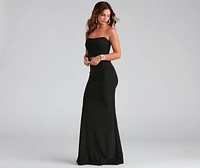 Lolinda Formal Crepe Cutout Long Dress
