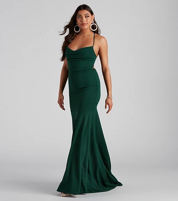 Kaiana Formal Crepe Mermaid Dress