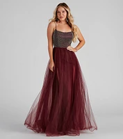 Ruby Embellished Formal Dress