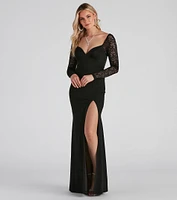 Vivian Long Sleeve Mermaid Dress