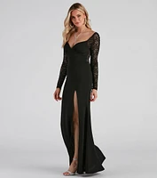 Vivian Long Sleeve Mermaid Dress