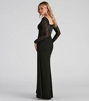 Vivian Long Sleeve Mermaid Dress